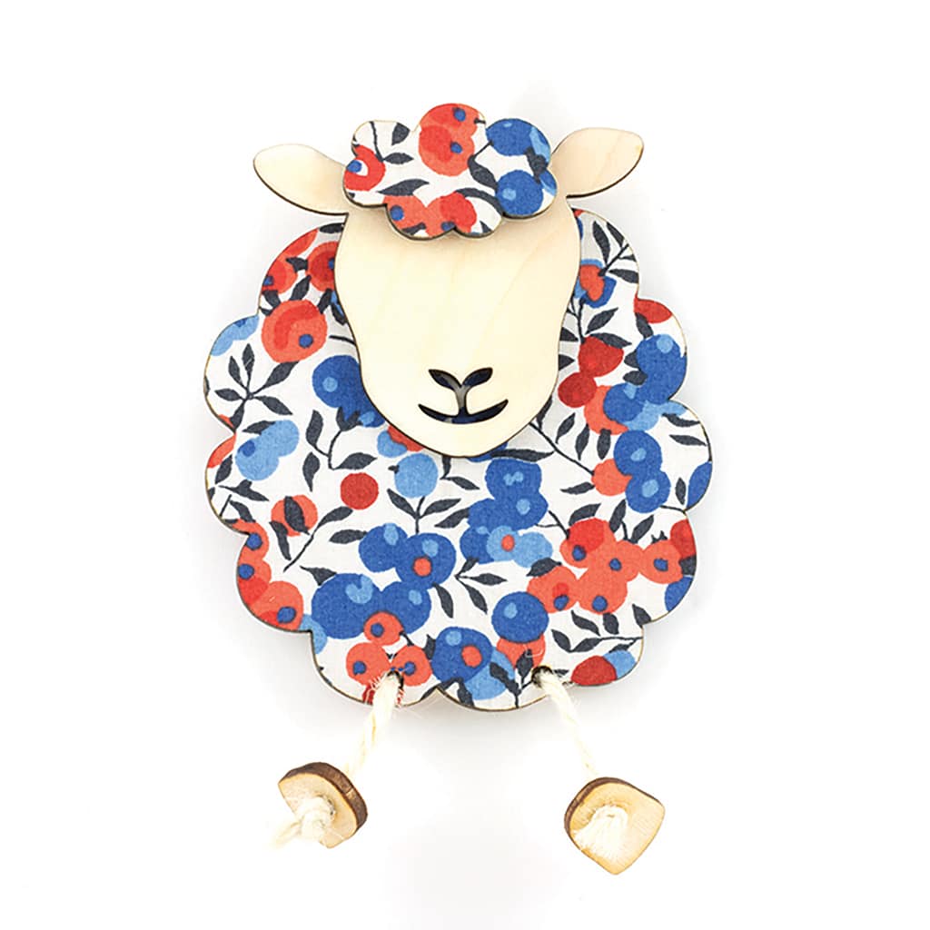 Artcuts Ltd Hettie The Sheep Liberty- Wiltshire Berry Blue