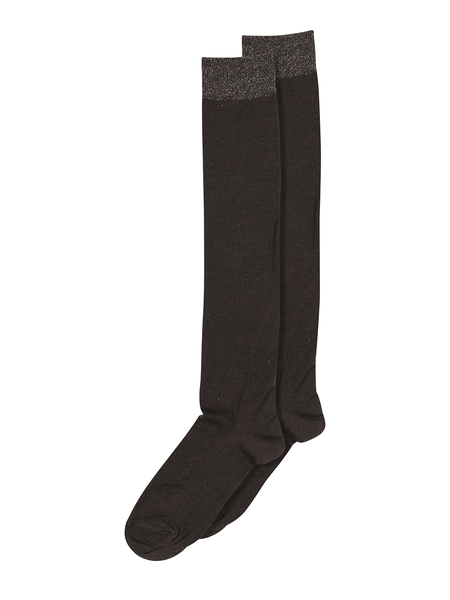 mp Denmark Wool/silk Knee Socks - Dark Brown