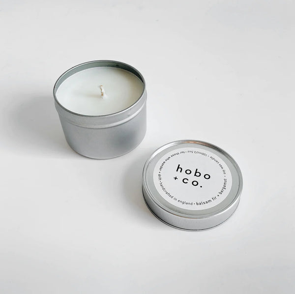 Hobo + Co Balsam Fir + Bergamot Travel Tin Soy Candle