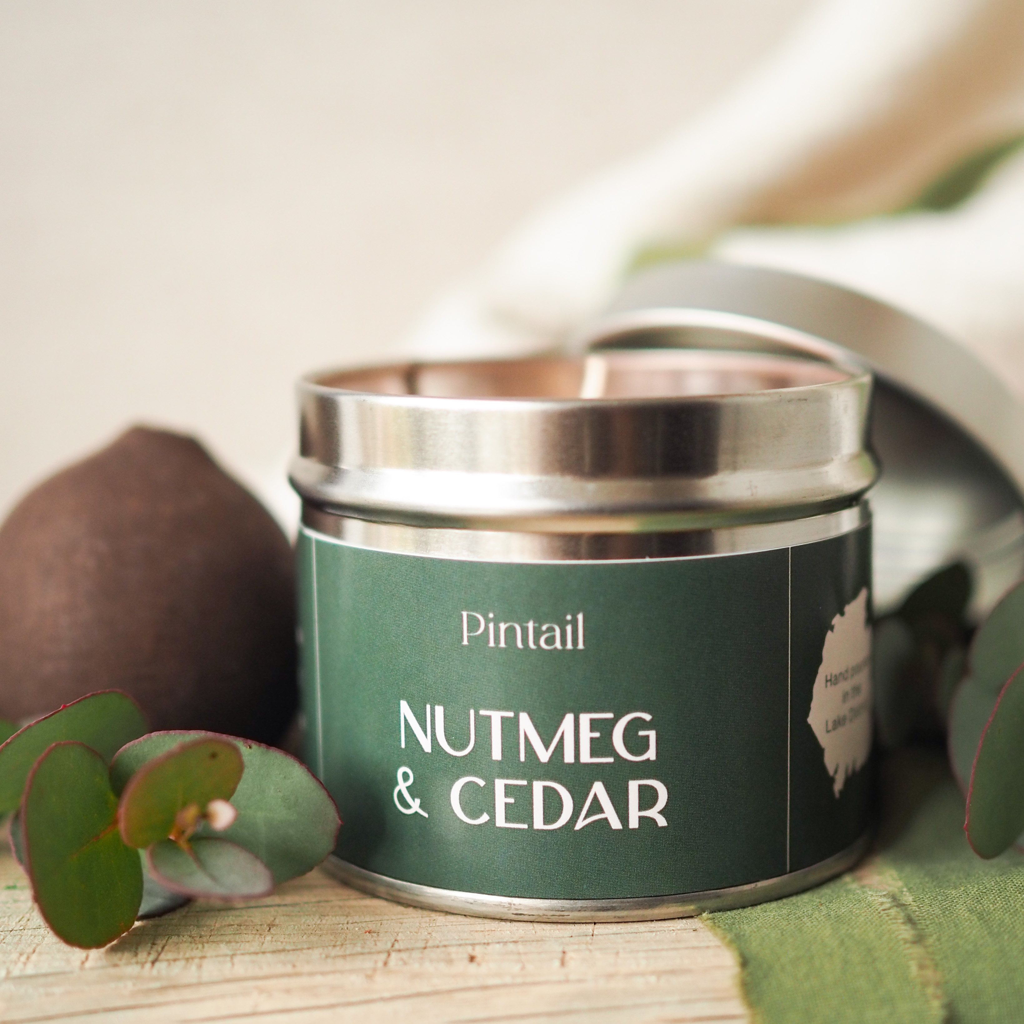 Pintail Candles Single Wick Nutmeg And Cedar Candle