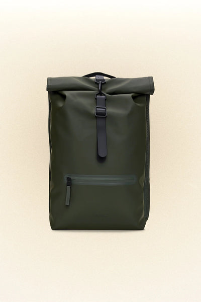 Rains Rolltop Rucksack Backpack In Green - New