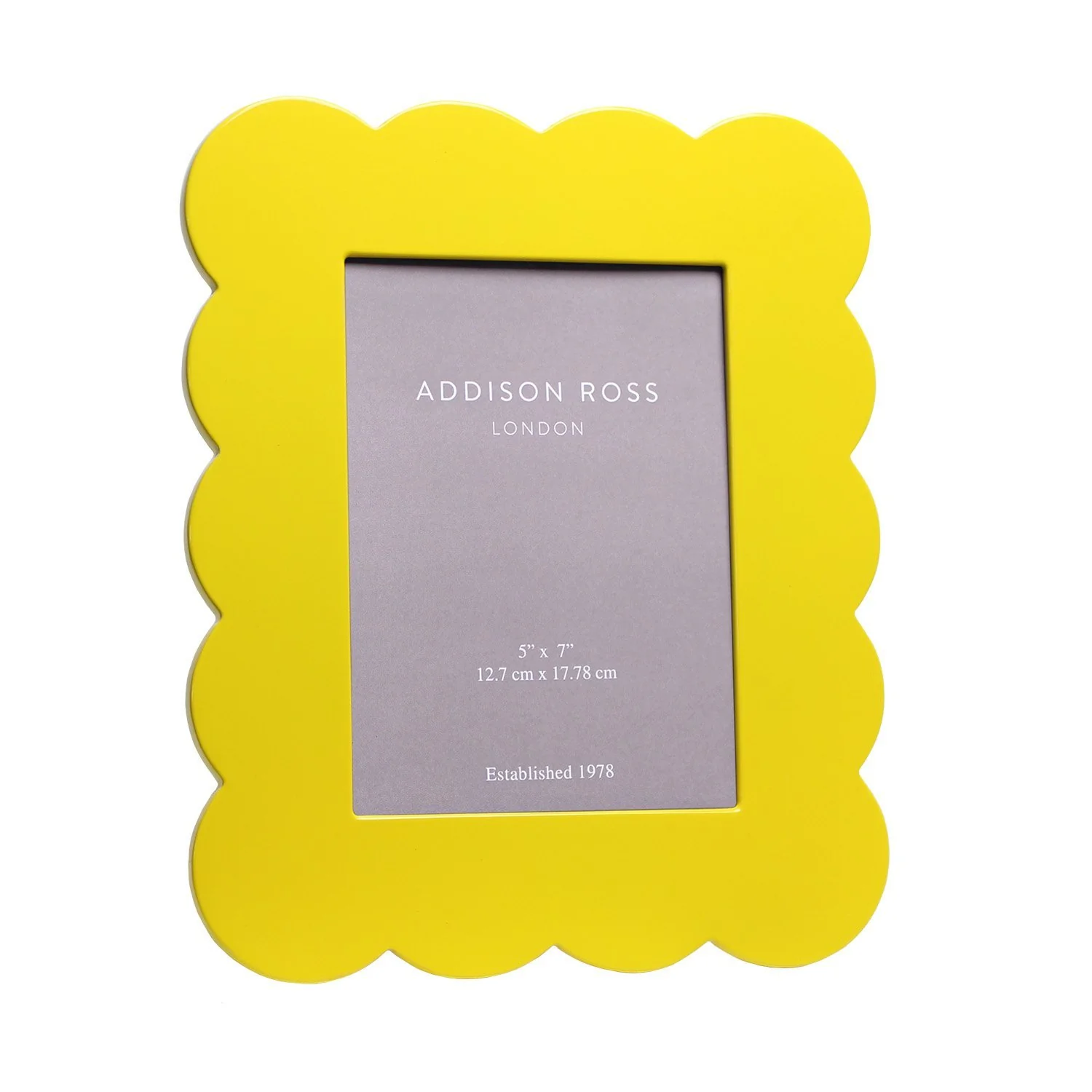 Addison Ross Yellow Scalloped Lacquered Frame -5x7