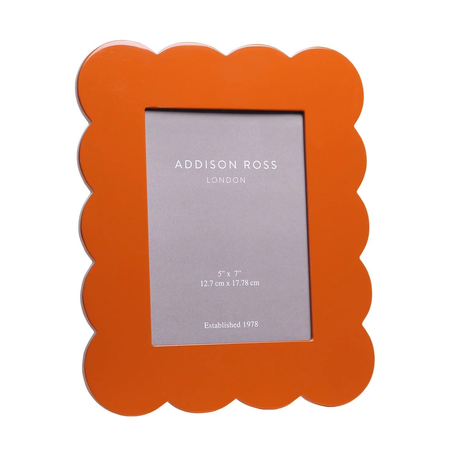 Addison Ross Orange Scalloped Lacquered Frame -5x7
