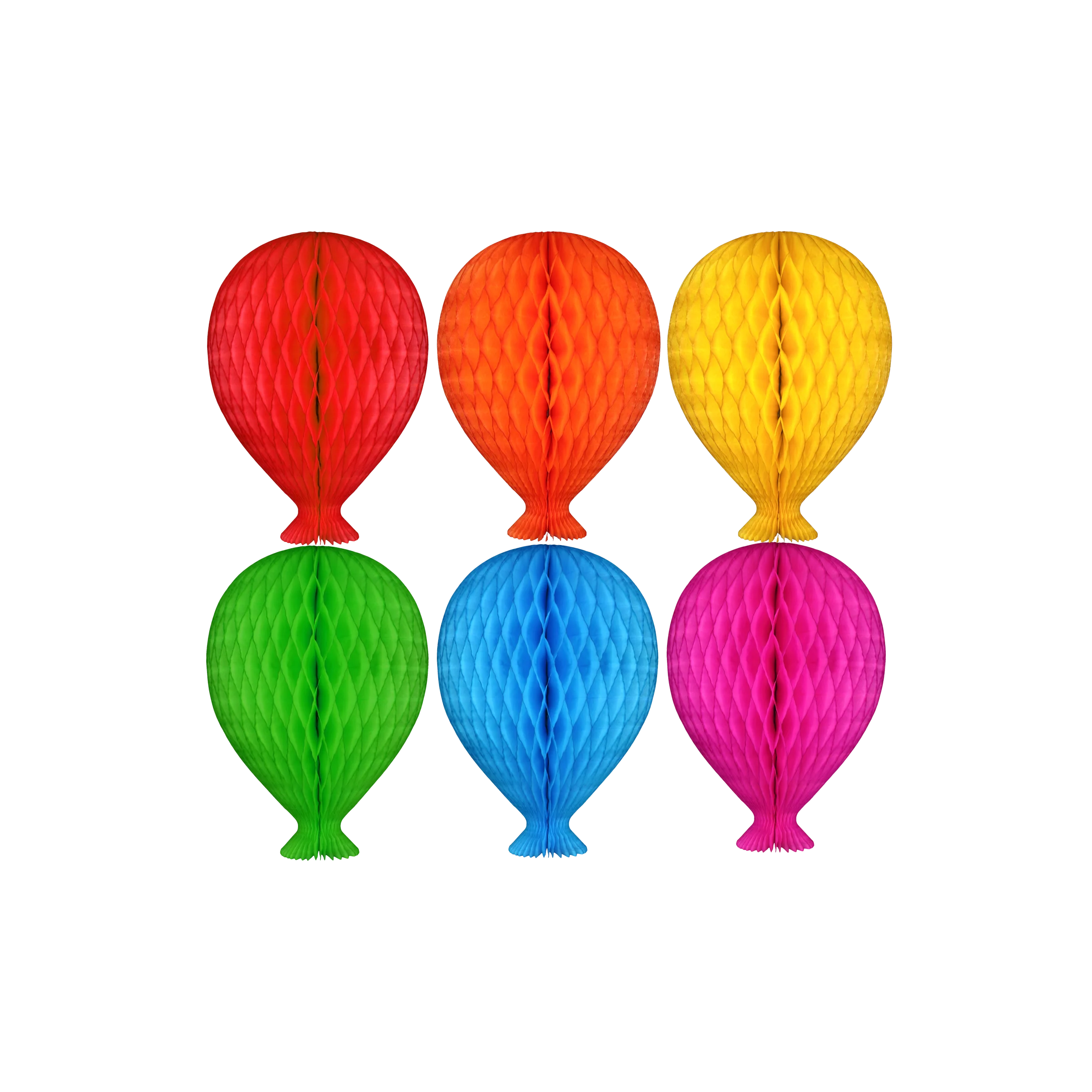 The Conscious Honeycomb Balloon 15cm Rainbow, Set Of 6