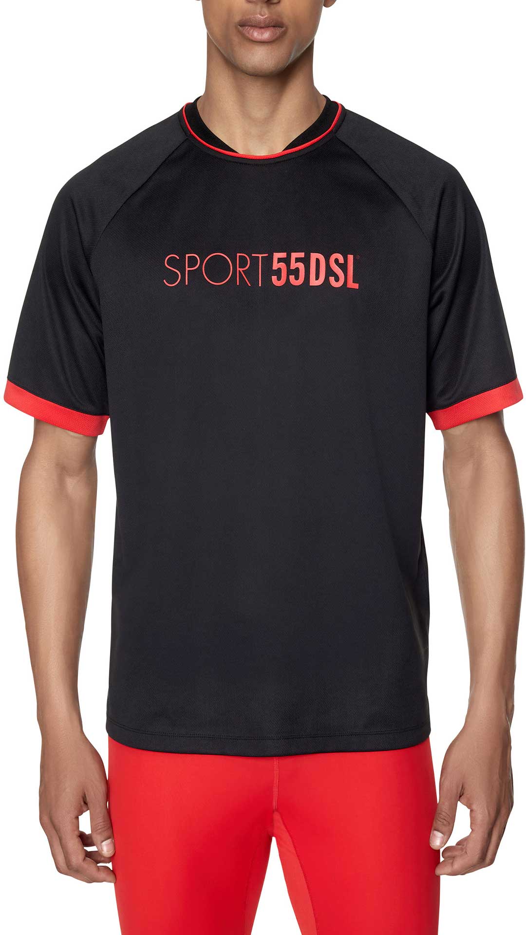 Diesel Camiseta De Malla De La Colección Diesel Sport – S, Negro