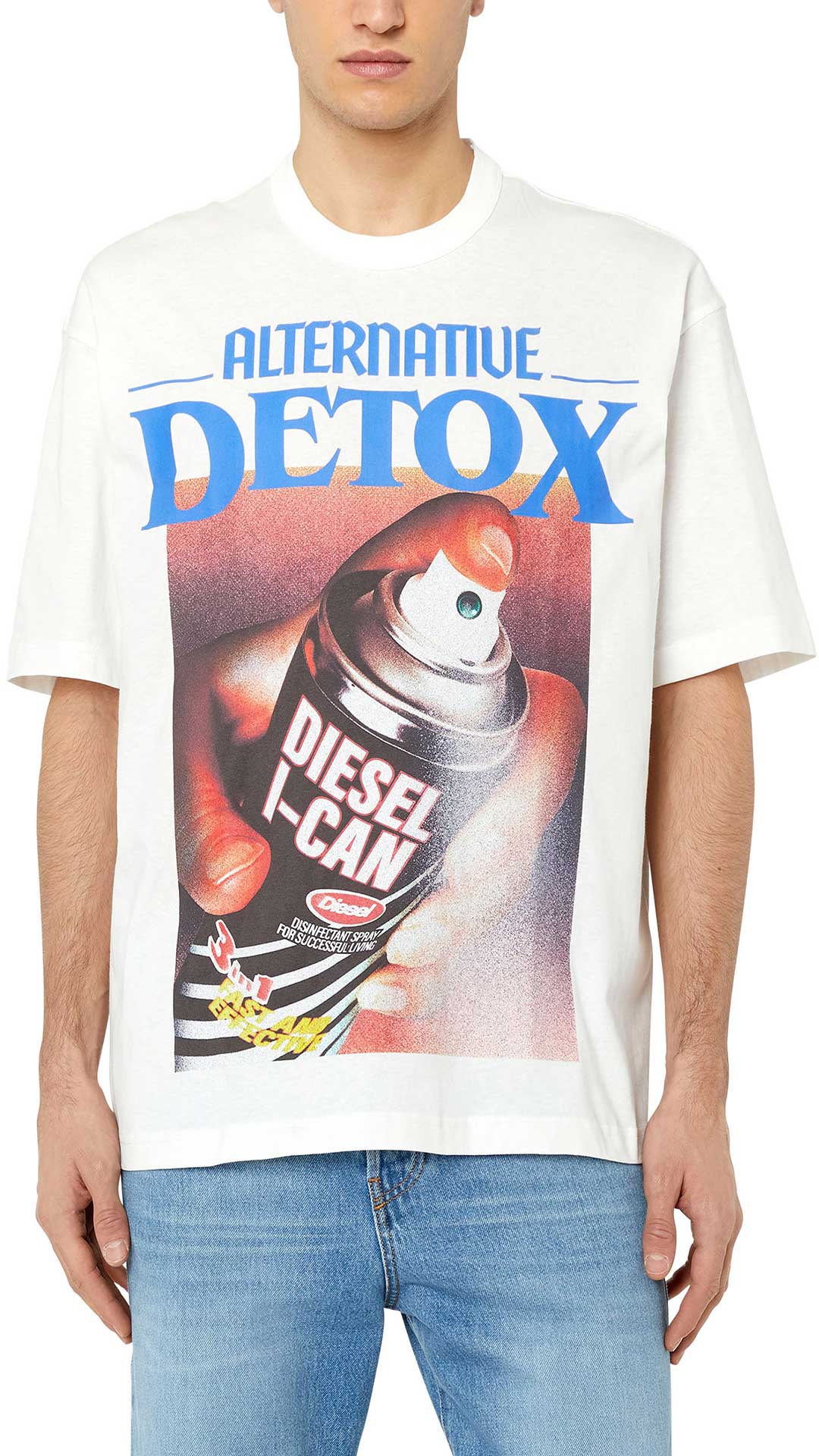 Diesel Camiseta Diesel Con Grafico Alternative Detox – M, Blanco