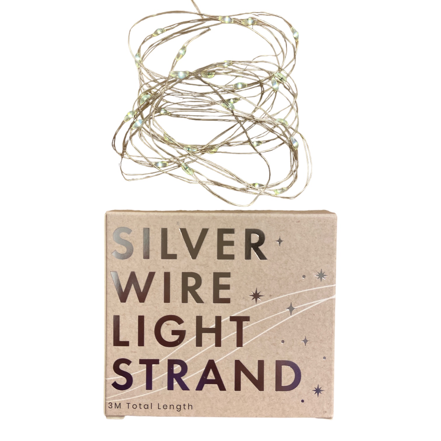 Lisa Angel String Lights Silver Wire Battery Operated