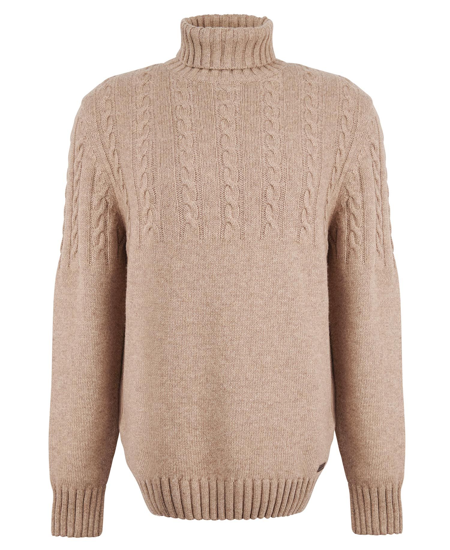 Barbour Duffle Knitted Jumper Stone