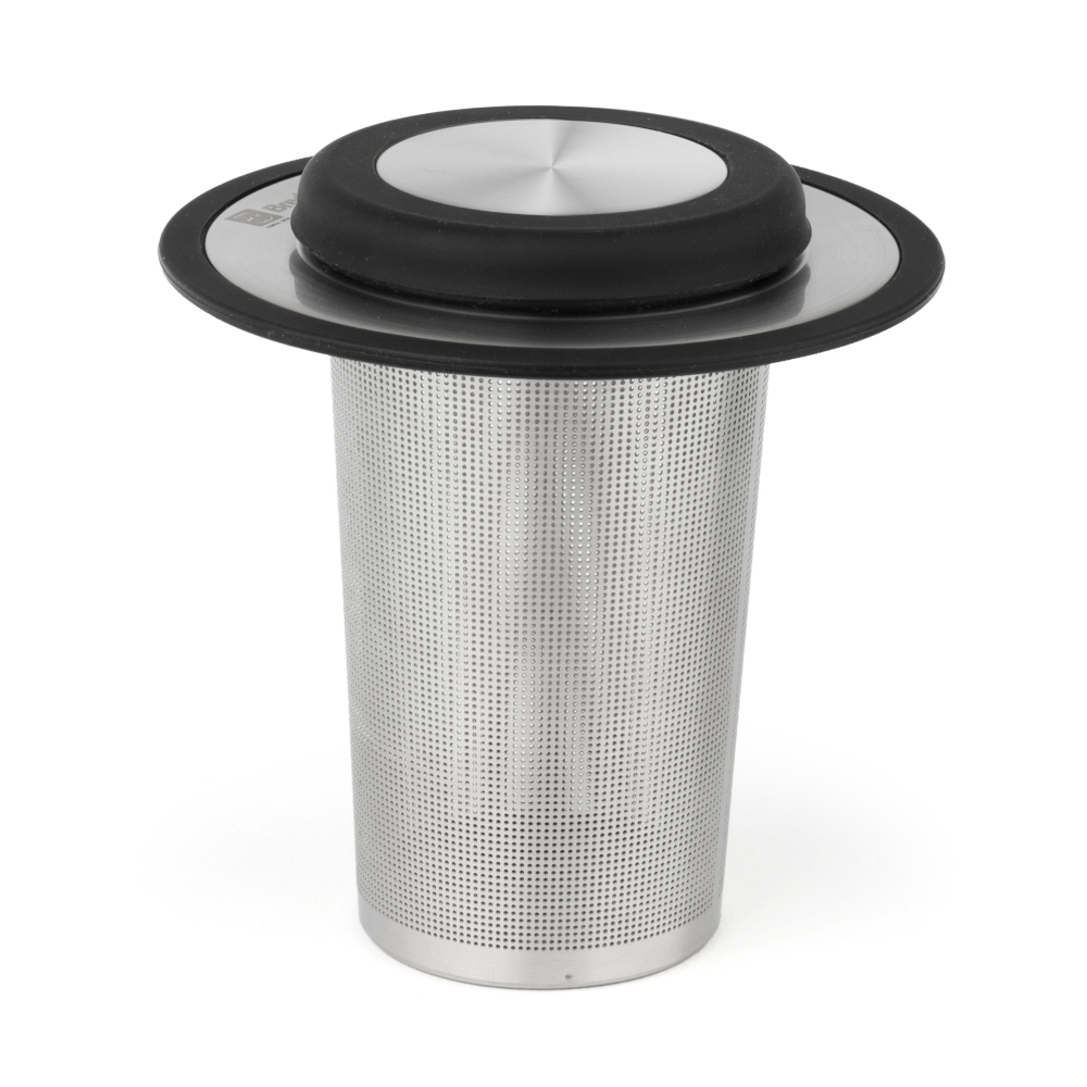Bredemeijer Holland Bredemeijer Tea Filter With Fine Mesh In Stainless Steel With Lid & Coaster Size Extra Large