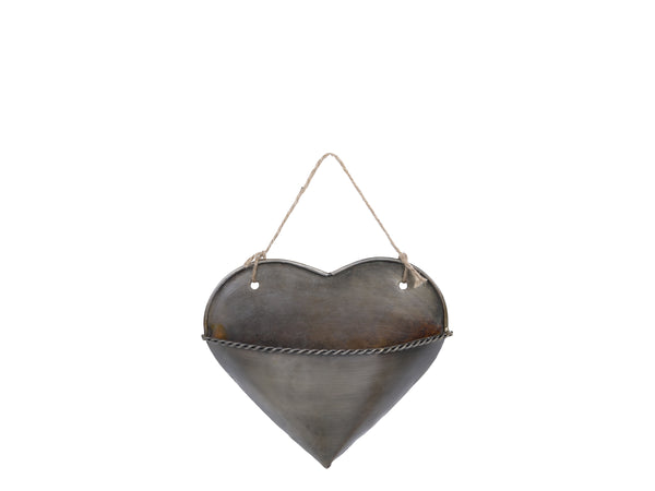 Chic Antique Large Decorative Wall Hanging Heart Pocket