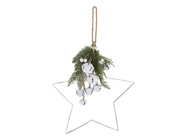 Chic Antique Large Hanging Star With Bells