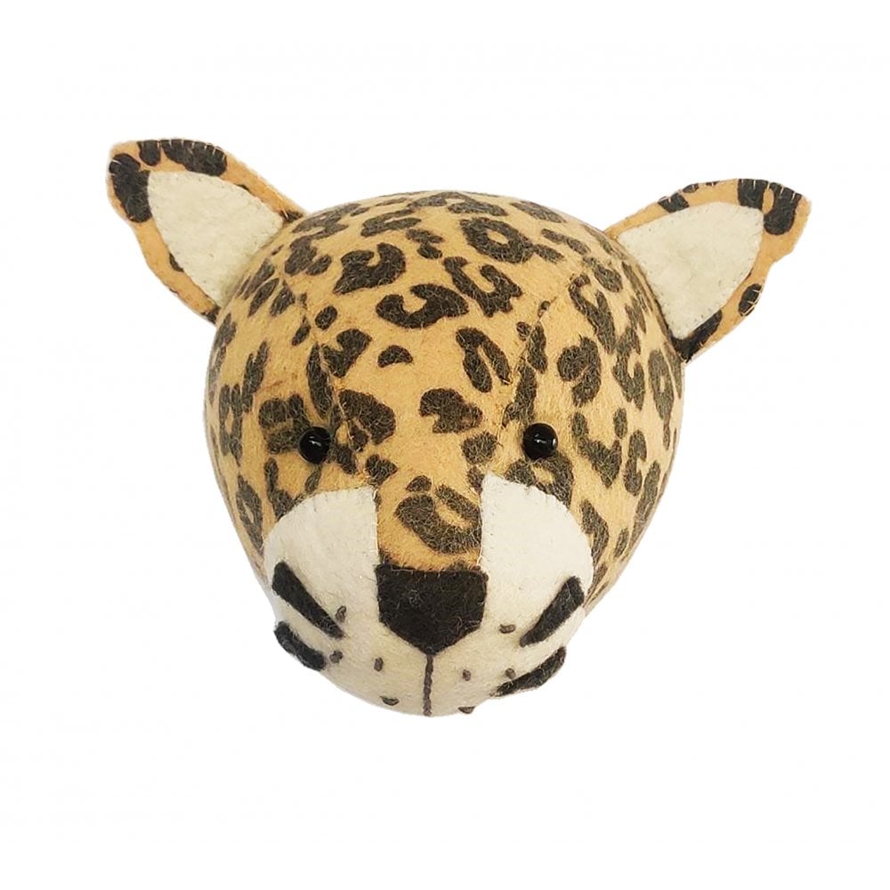 Fiona Walker England Mini Leopard Head