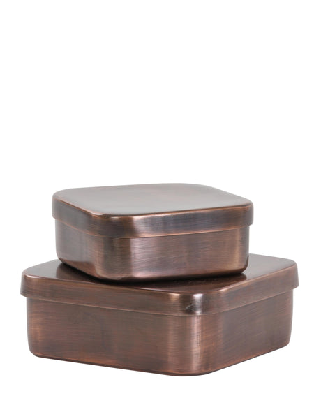 Light & Living Small Samuel Decorative Copper Box