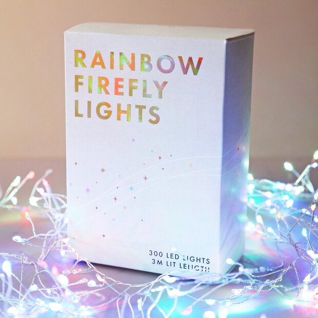 Lisa Angel Rainbow Firefly Plug In LED String Lights