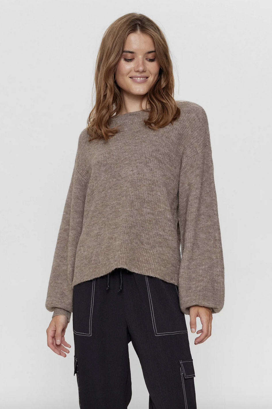 Numph Numelia Pullover Brownie