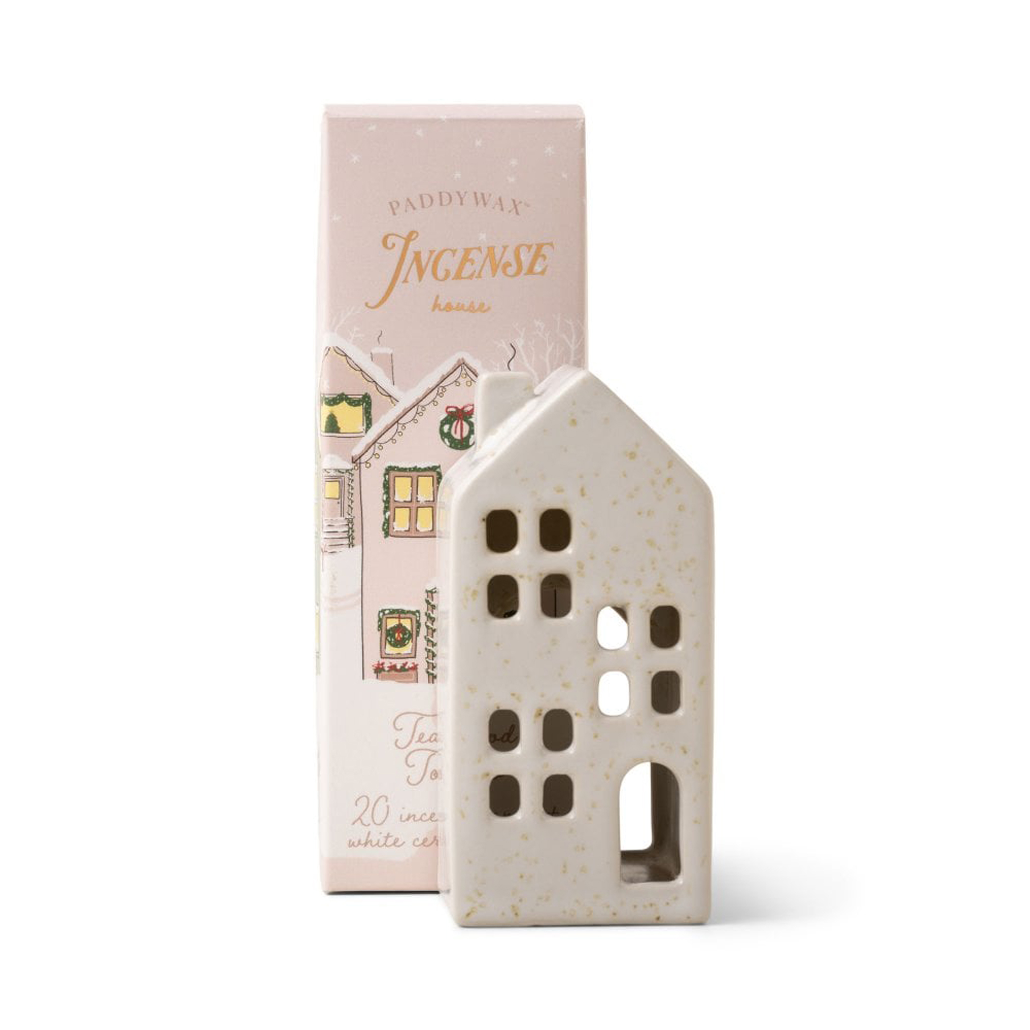 Paddywax White Incense Town House - Teakwood & Tobacco (Inc 20 Cones)