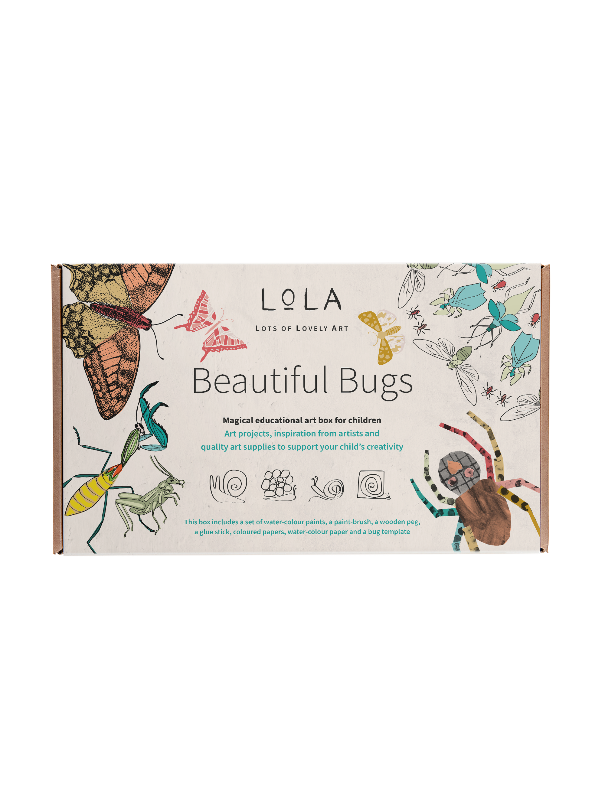 Lots of Lovely Art Beautiful Bugs Art Box for Children