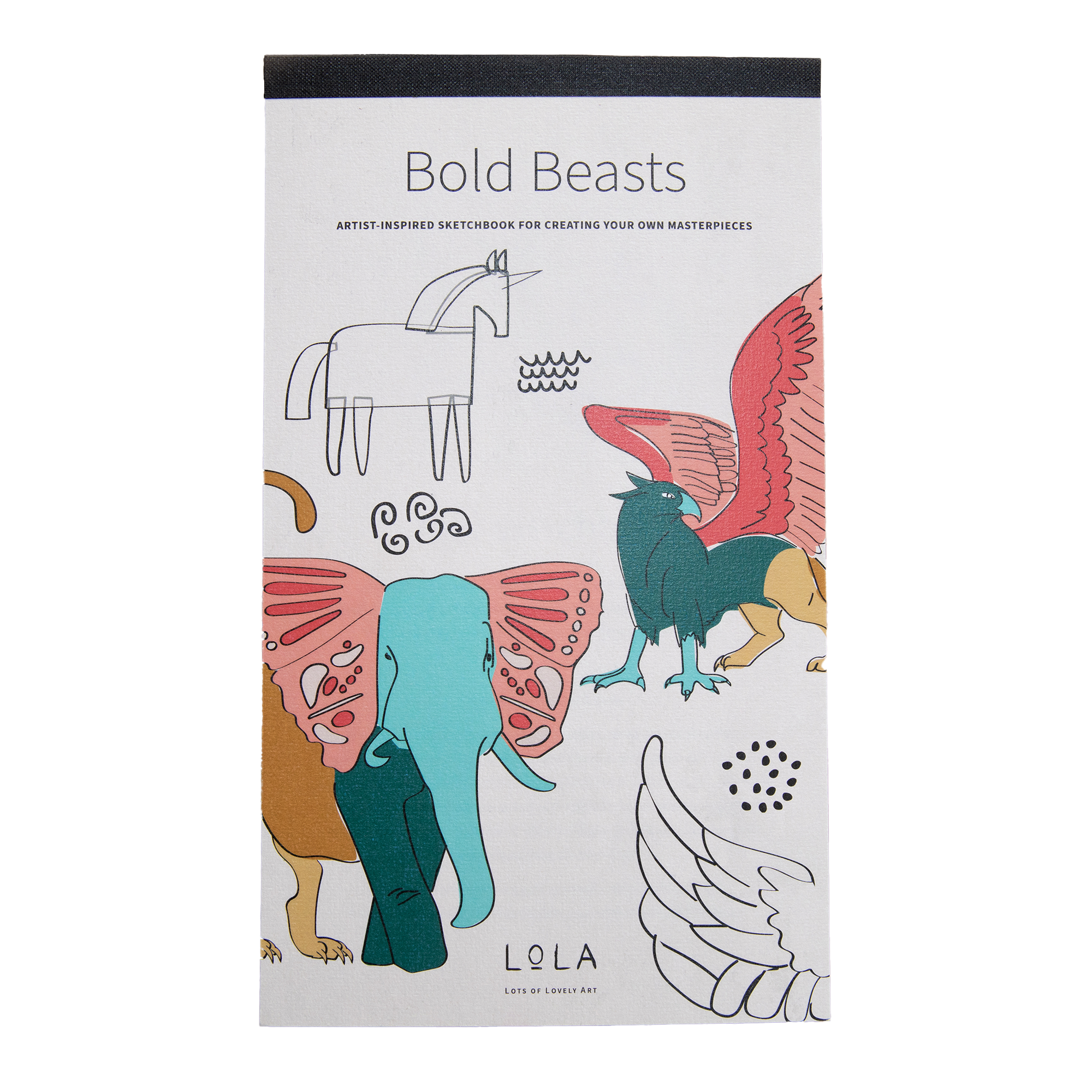 LoLA - Lots of Lovely Art Bold Beasts Sketchbook for Children