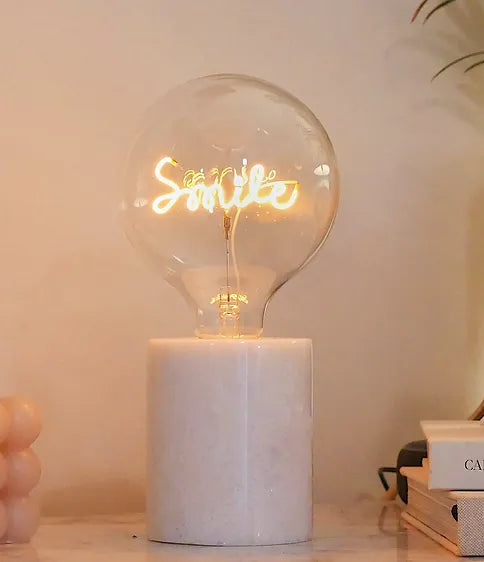 Steepletone UK Ltd Smile Led Text Table Lamp Light Bulb