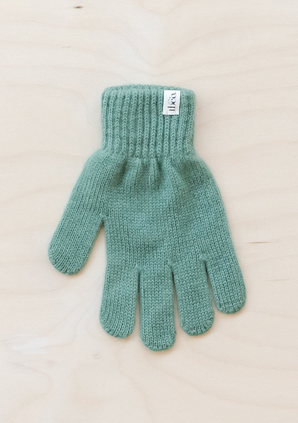 TBCo Merino Wool Kids Gloves In Green