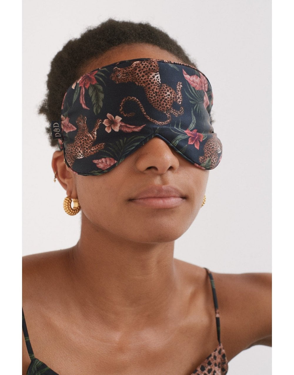 Desmond & Dempsey Desmond & Dempsey Soleia Jungle Print Luxe Silk Eye Mask Size: Os,