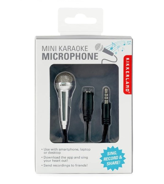 Kikkerland Design Mini Karaoke Microphone