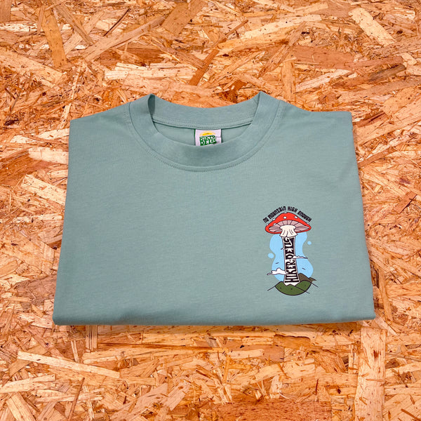 Hikerdelic Mountain High Ss T-shirt In Jade Green