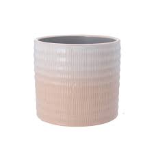 Gisela Graham Pink Ombre Stoneware Pot