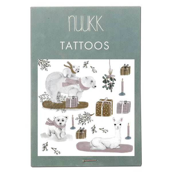 Nuuk Winter Animals Organic Temporary Tattoos