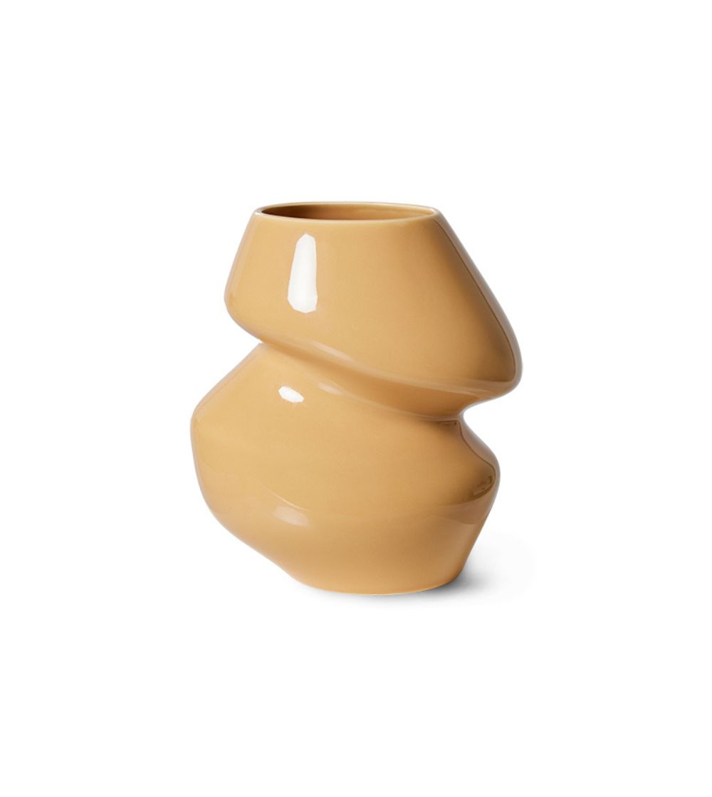 HK Living Ceramic Vase Cappuccino S