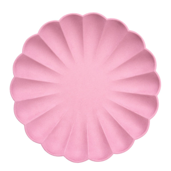 Meri Meri Bubblegum Pink Compostable Plates L