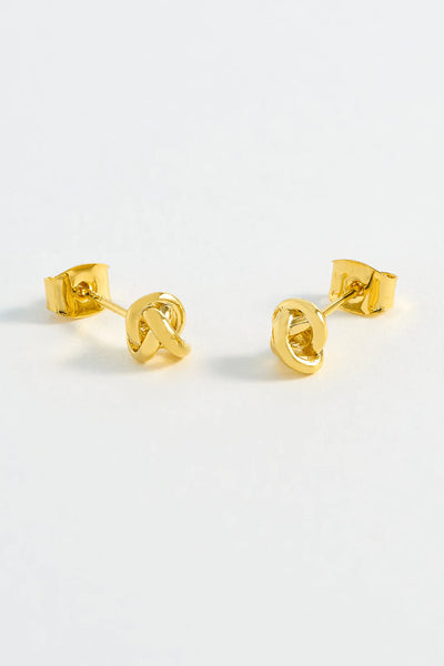 Estella Bartlett  Knot Stud Earrings - Gold