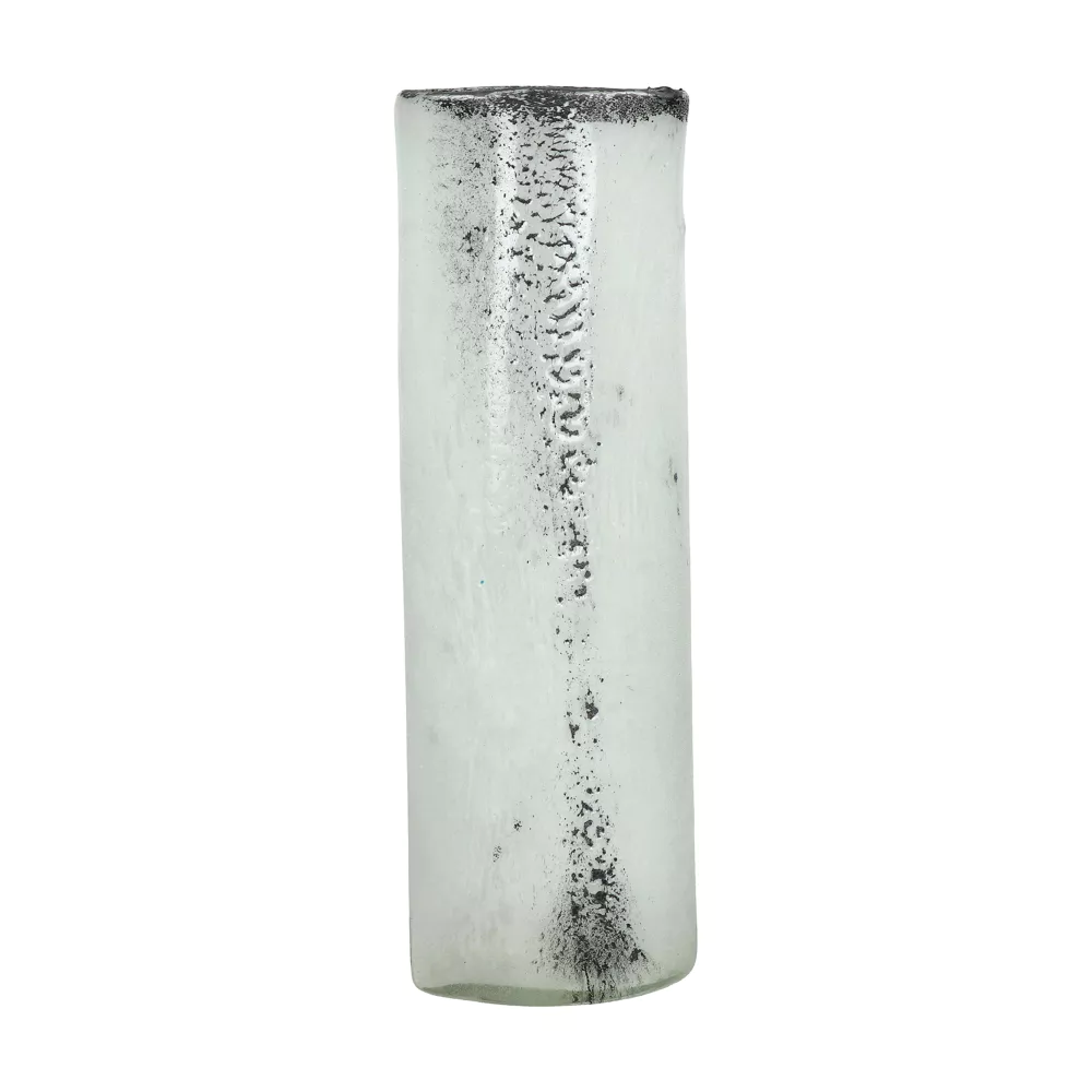 Pomax Glassvase AKADEMI, L 13,5 x W 8,5 x H 40,5 cm - black/white 