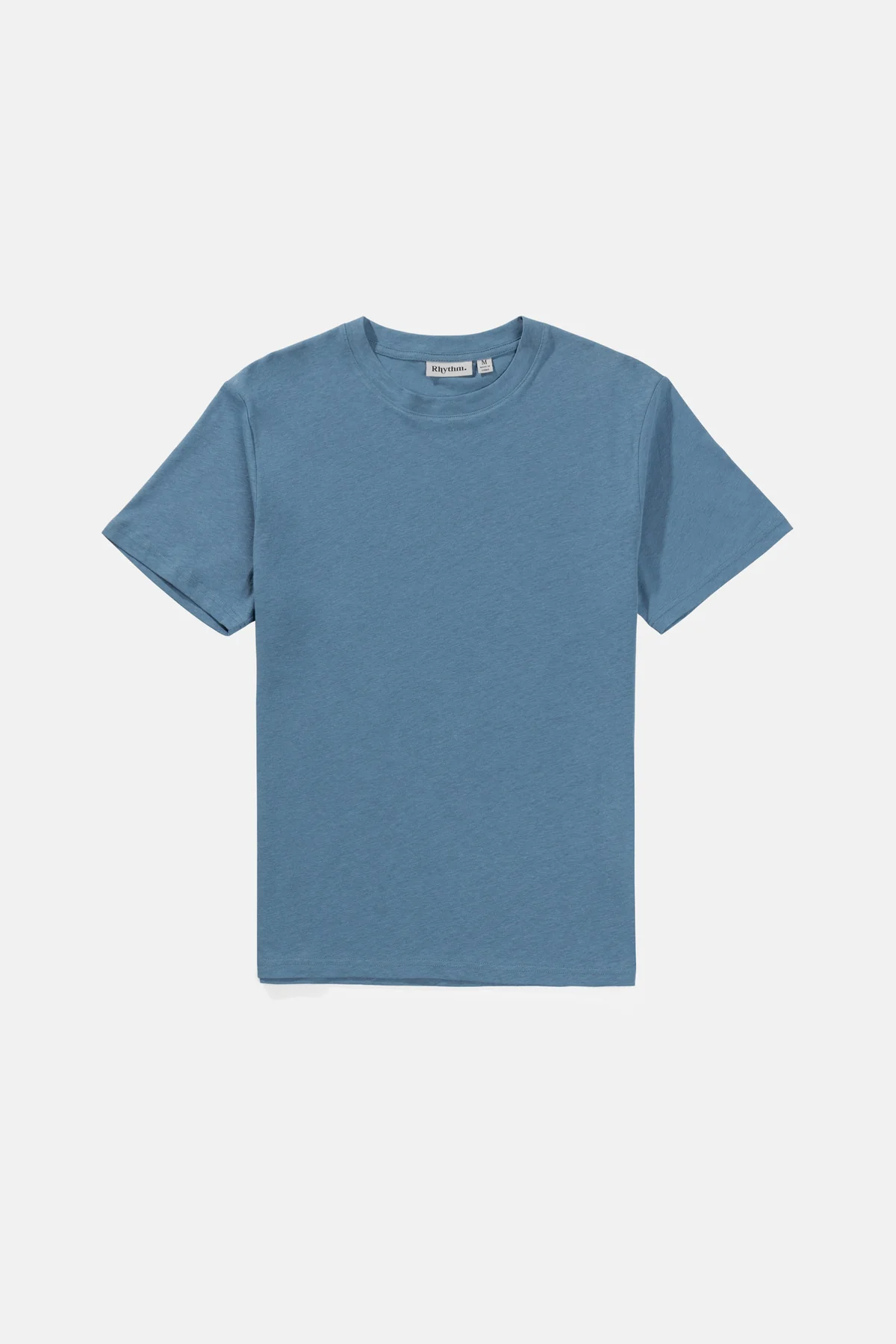 Rhythm Livin Linen T-Shirt - Mineral Blue