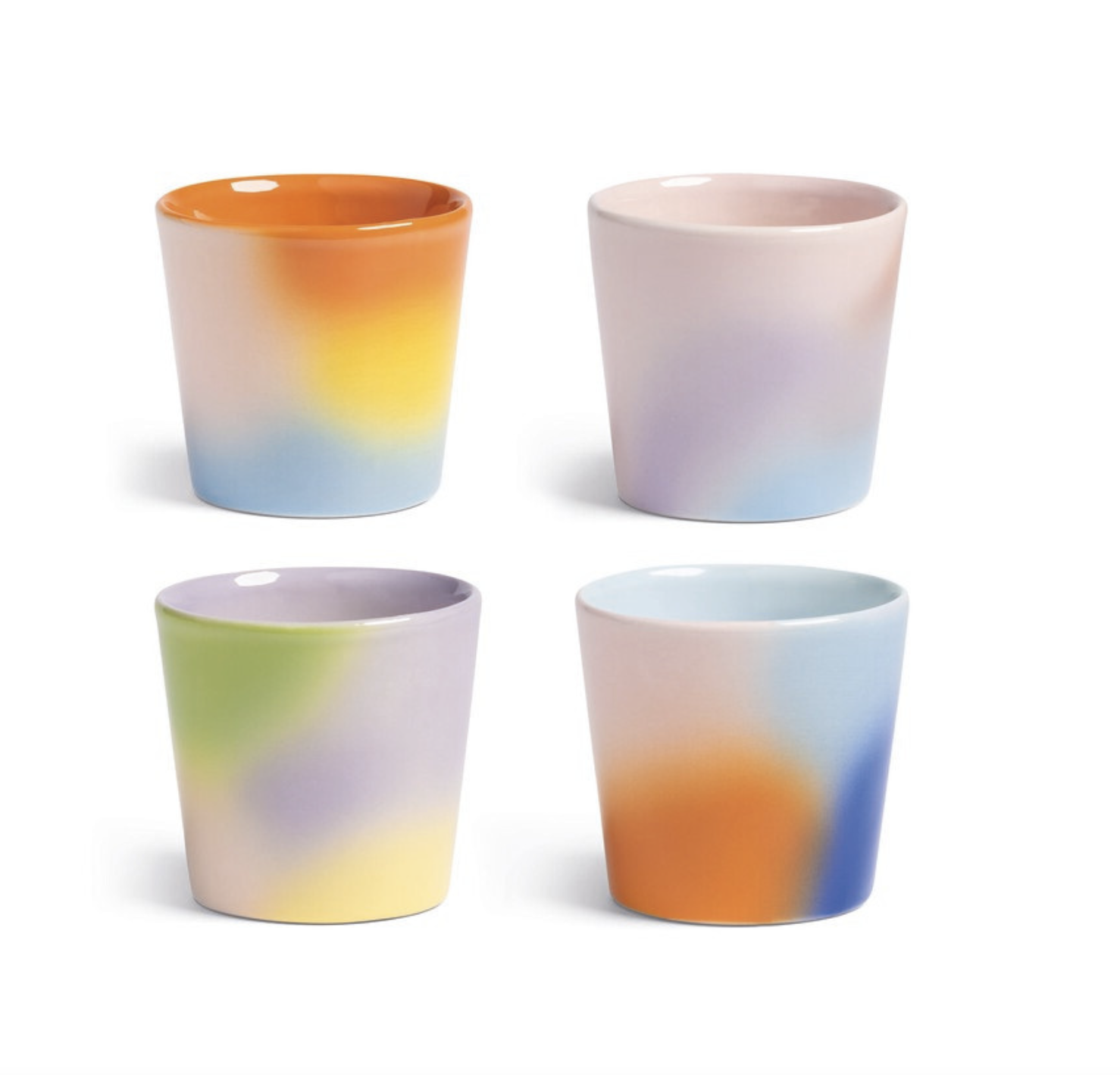 &klevering Set of 4 Hue cups small