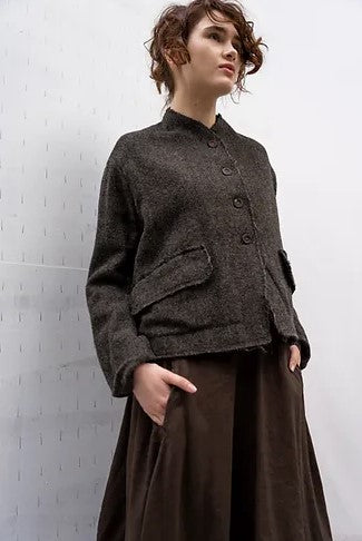 HANNOH Wessel Wool Jacket Vestina - Harris Tweed Fabric