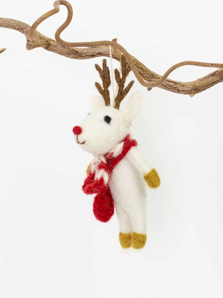 Afroart Rudolph With Scarf In White