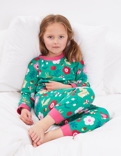 Toby Tiger Organic Pyjamas with Forest Adventure Print