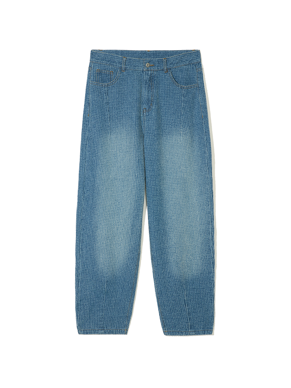 Partimento Vintage Damage Wide Denim Pants