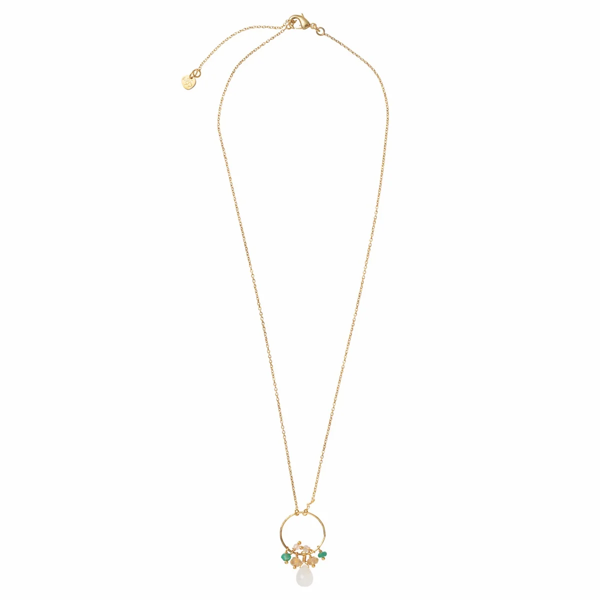 A Beautiful Story SPARKLES MOONSTONE MIX GOLD NECKLACE