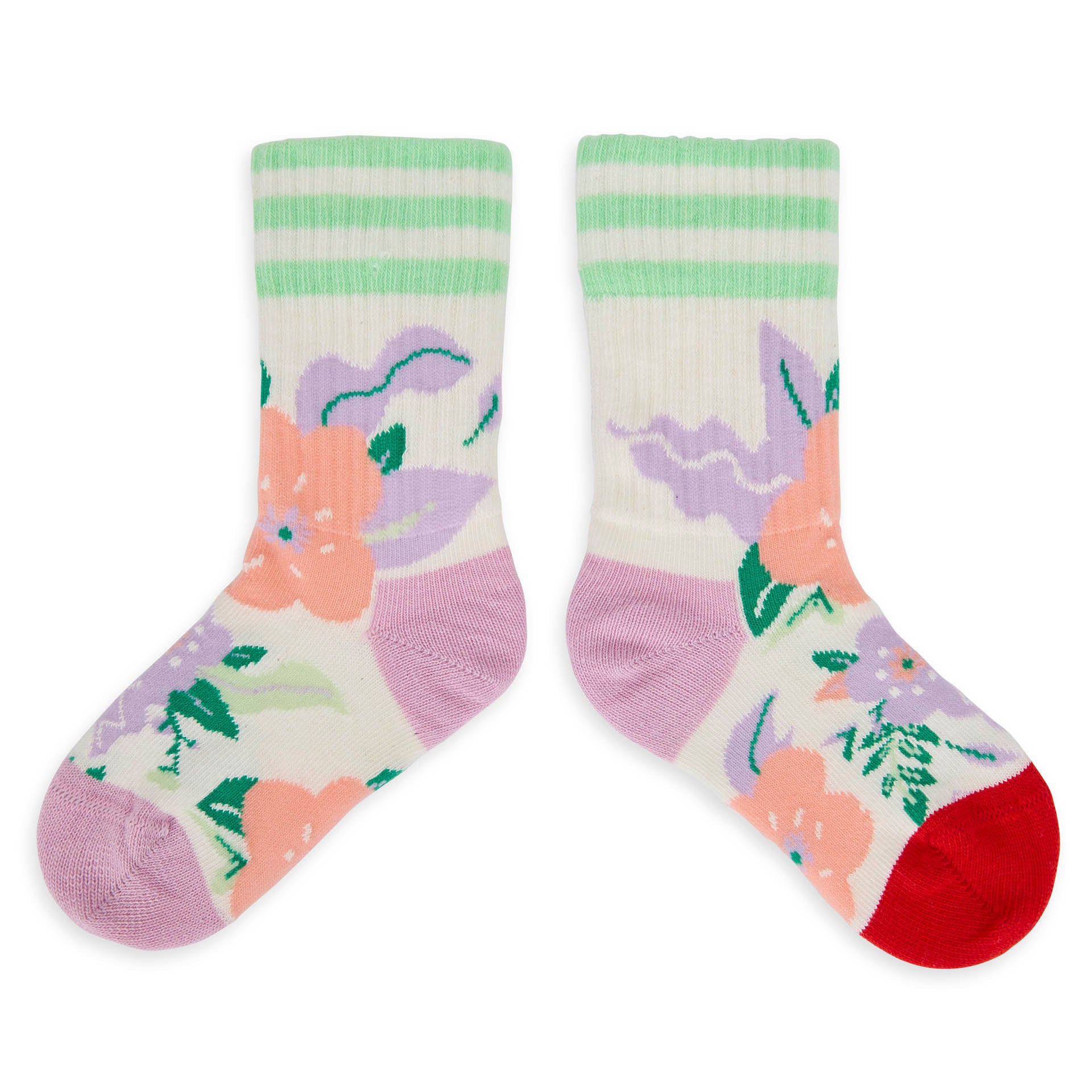 Hello Hossy Multicolor Flowers Knitted Socks for Childrens