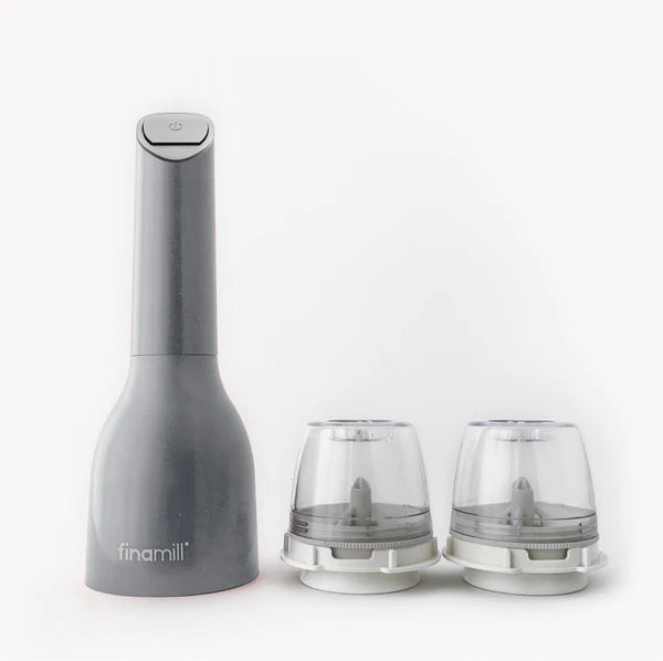 Eddingtons Finamill Stone Battery Pepper Mill & Spice Grinder In One Plus 2 Pods Included