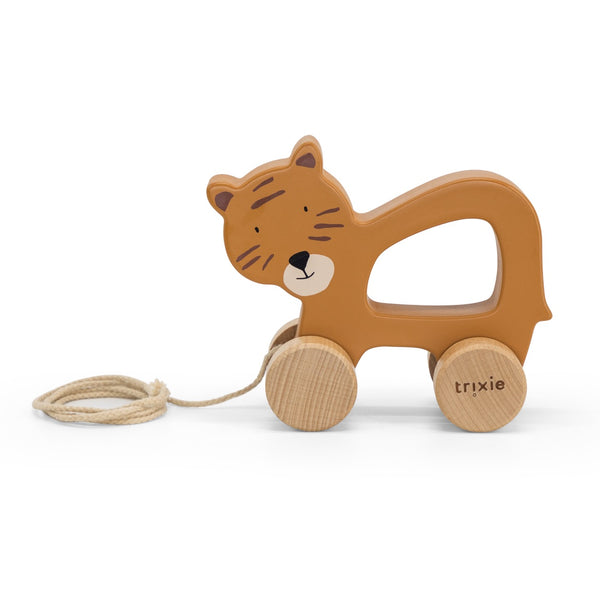 Trixie Wooden Pull Along Toy - Mr. Tiger