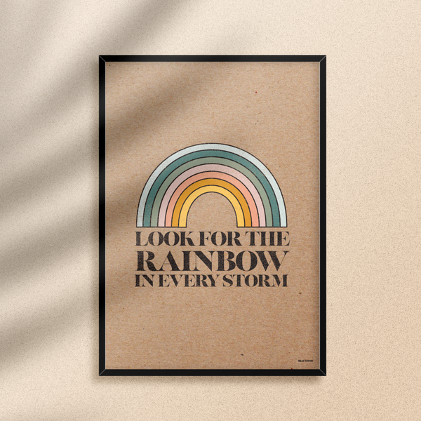 Medley Design Studio Look For The Rainbow A3 Print