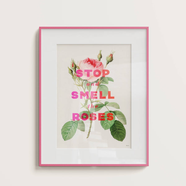 Basil and Ford Stop And Smell The Roses A4 Print