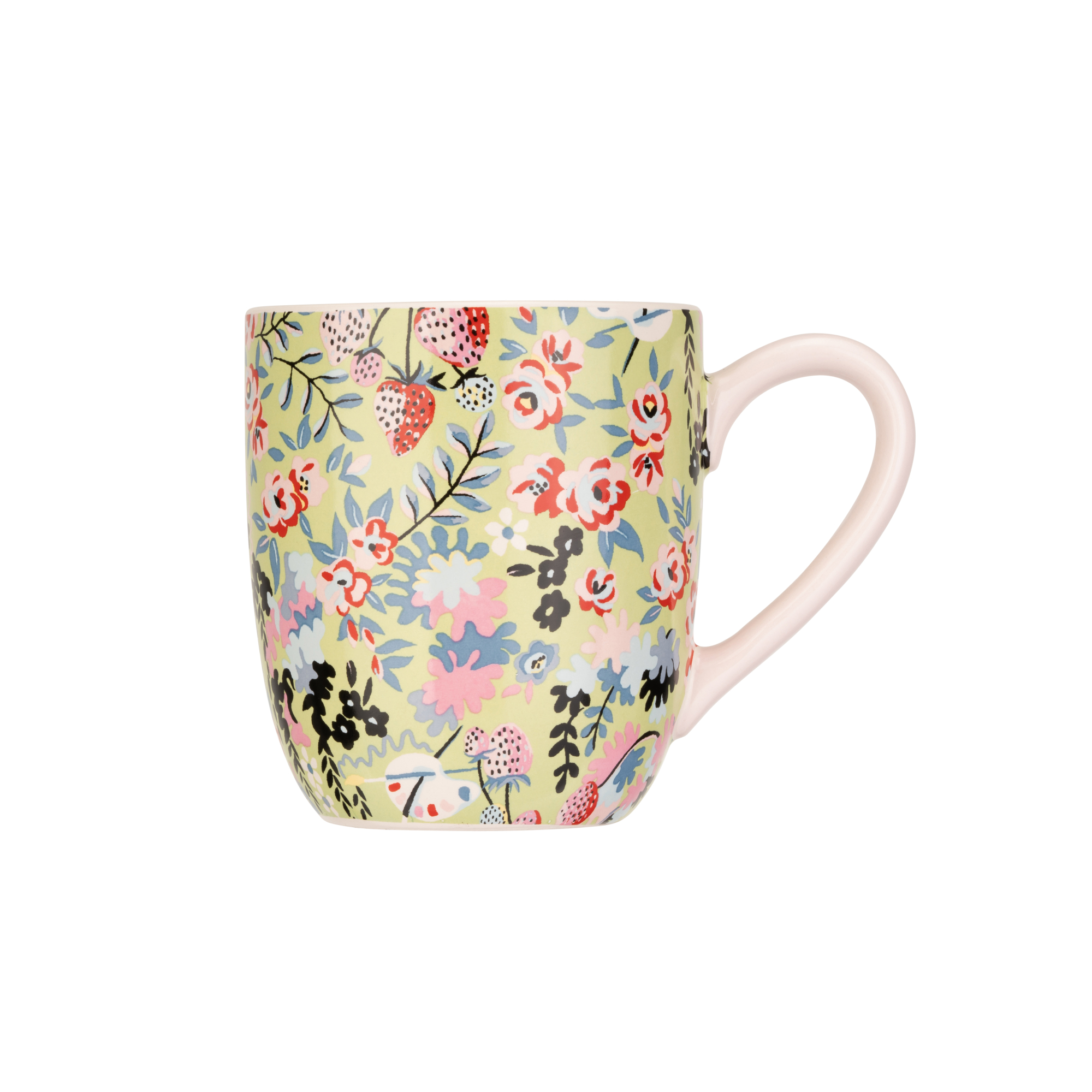 Cath Kidston Painted Table Green Ditsy Floral Breakfast Mug