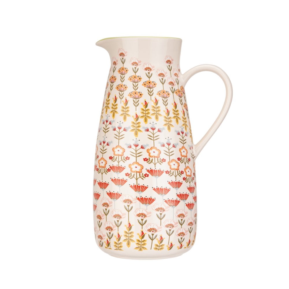 Cath Kidston Painted Table Ceramic Pitcher - 1.7 Litre
