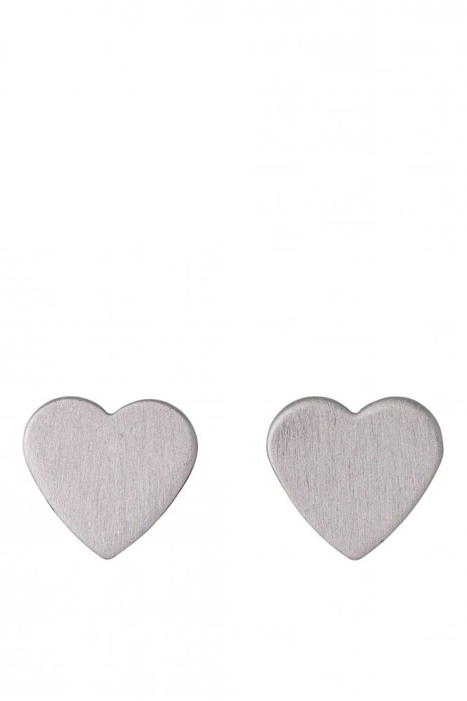Pilgrim Vivi Heart Earrings Silver Plated