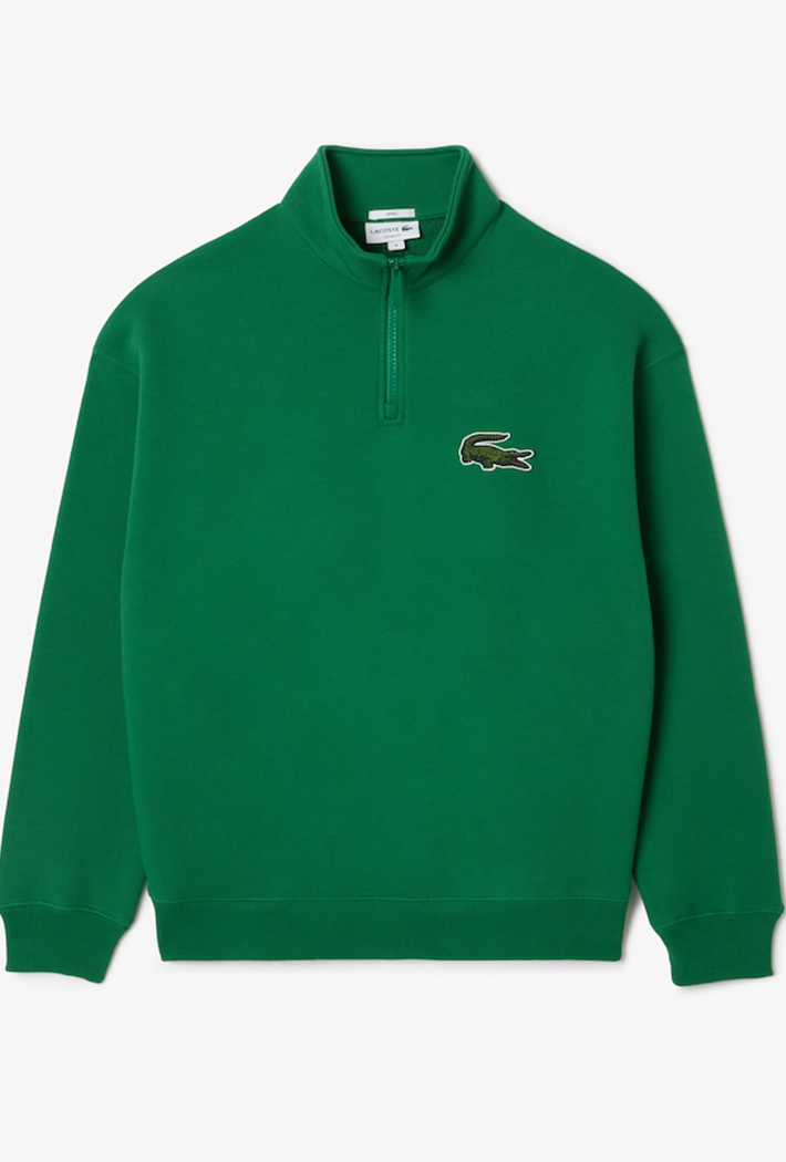 Lacoste Lacoste Men's Zip High Neck Organic Cotton Jogger Sweatshirt