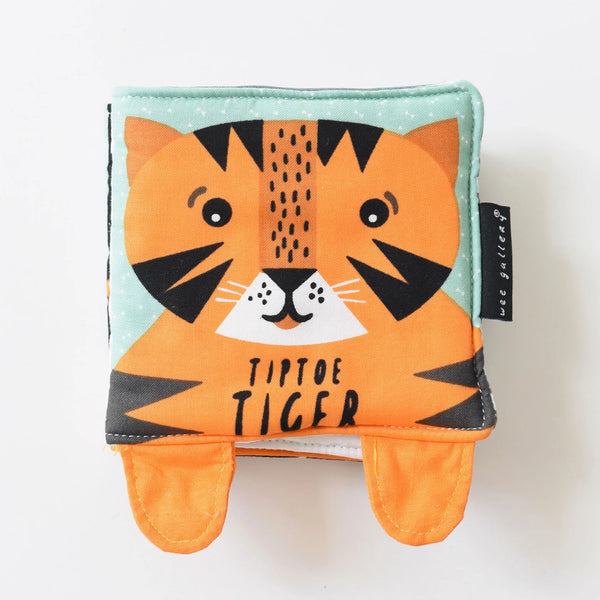Wee Gallery Tip Toe Tiger Soft Cloth Book